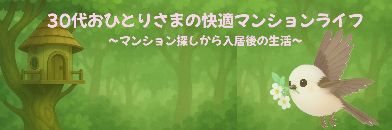 30代おひとりさまの快適マンションライフ
